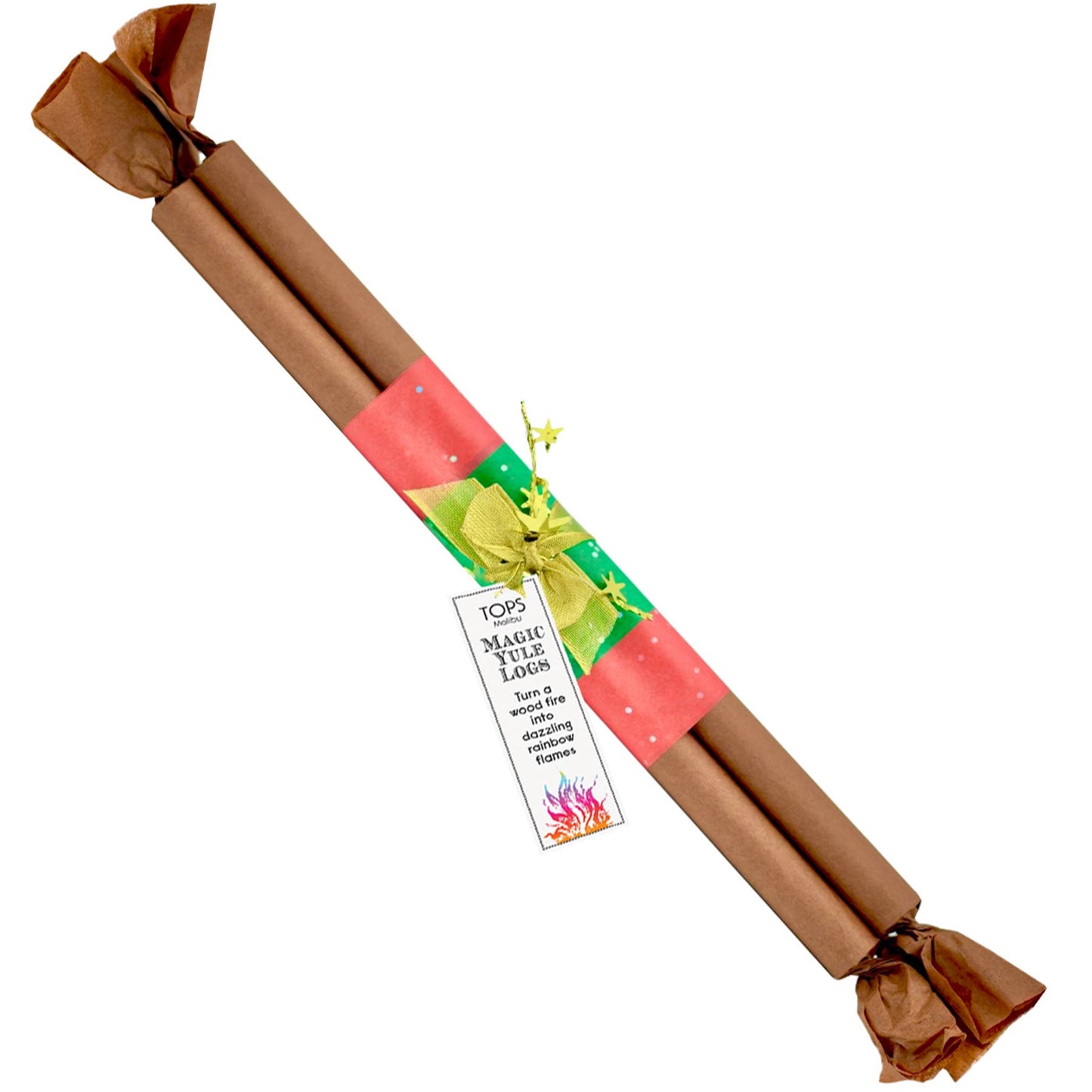 Magic Rainbow 11" Flames Yule Logs - Christmas - Set of 3