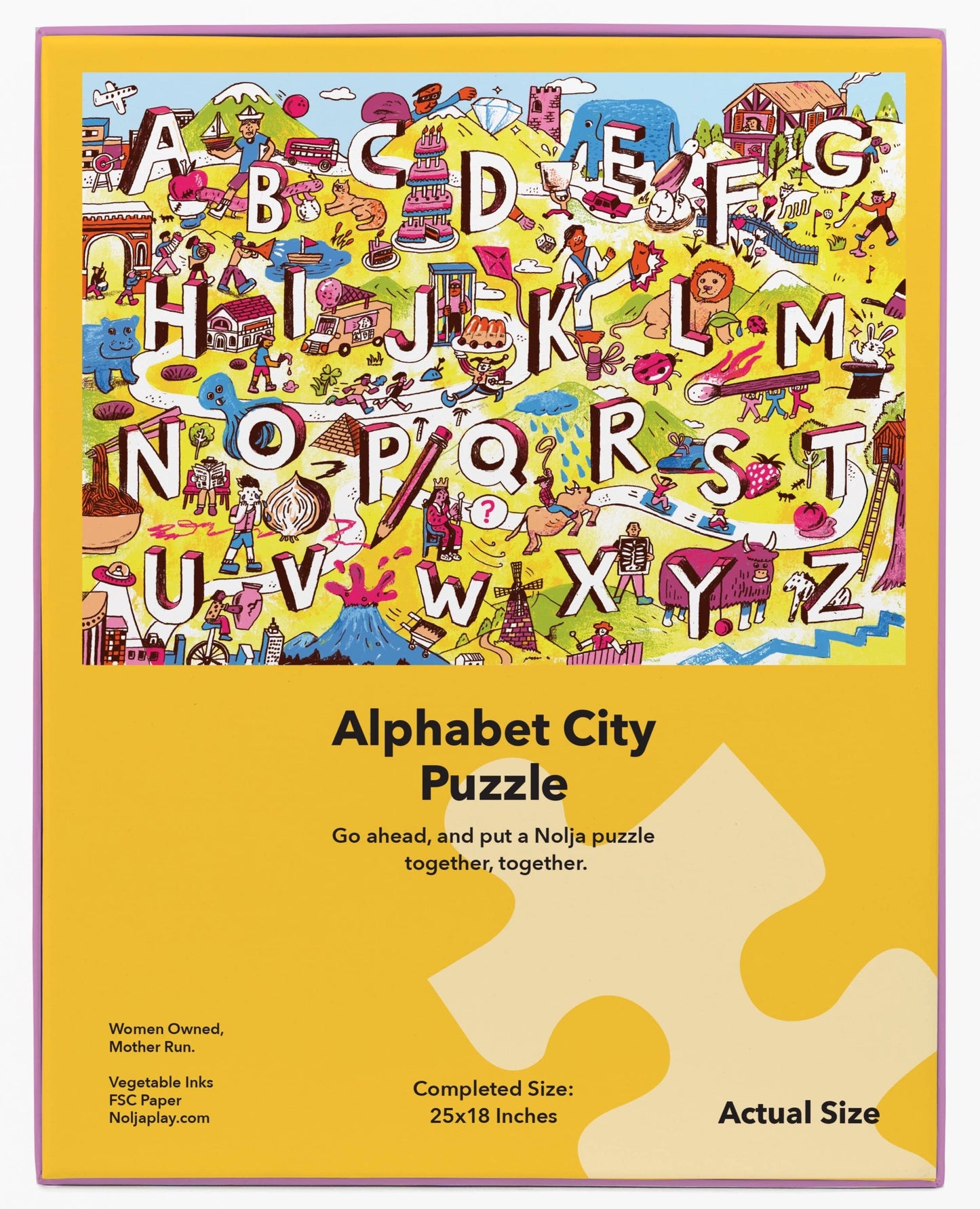 Alphabet City 36 Pc Jigsaw Puzzle