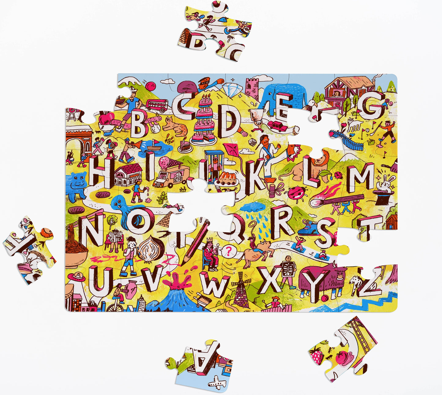 Alphabet City 36 Pc Jigsaw Puzzle