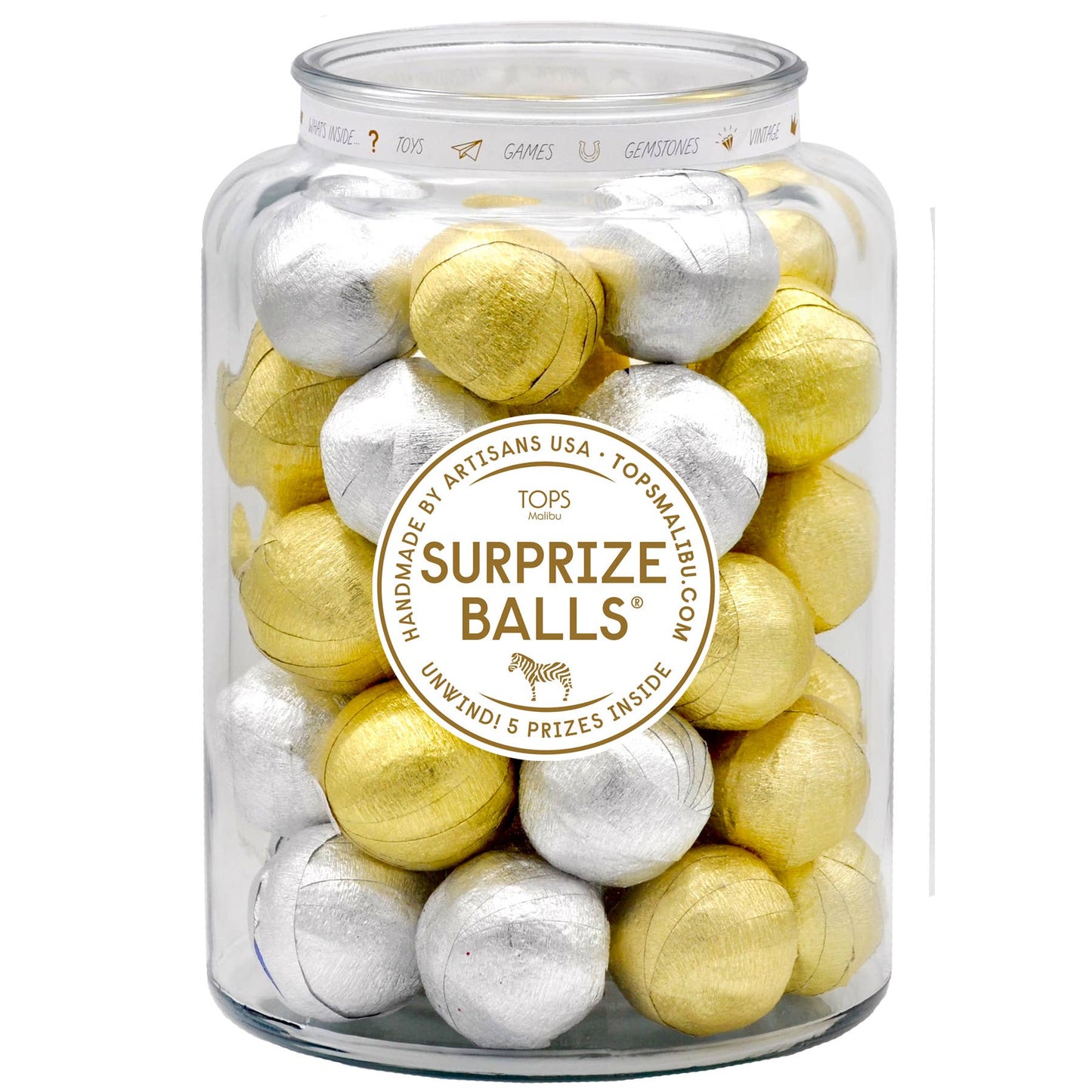 Mini Surprise Balls - Gold & Silver - Refills / Set of 24